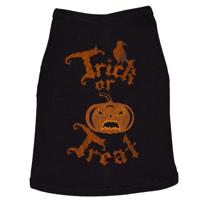 Trick Or Treat Pumpkin Halloween Doggie Tank