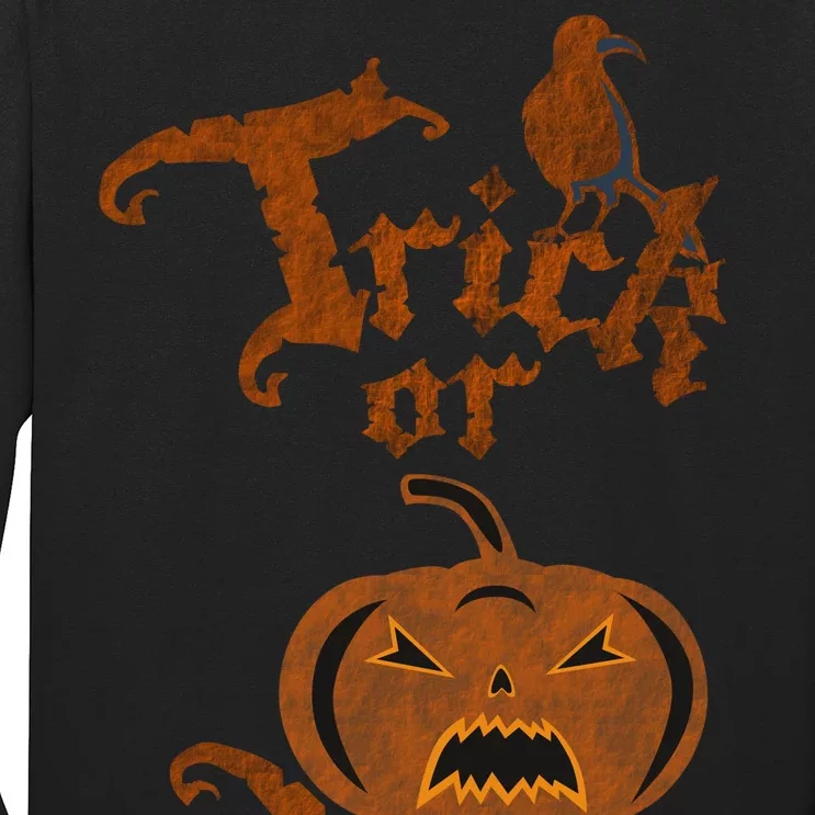 Trick Or Treat Pumpkin Halloween Long Sleeve Shirt