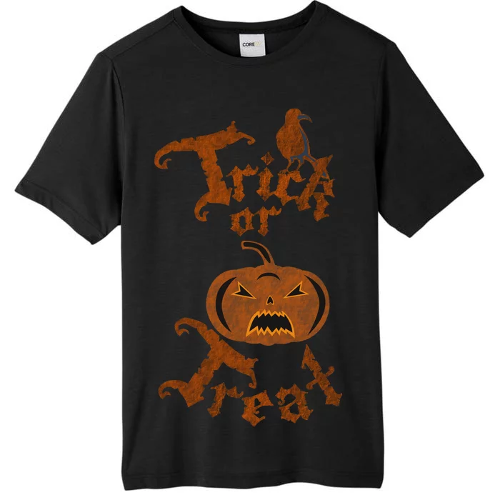 Trick Or Treat Pumpkin Halloween ChromaSoft Performance T-Shirt