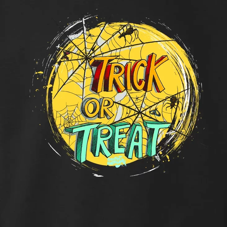 Trick or Treat Spider Web Toddler Hoodie