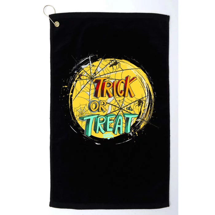 Trick or Treat Spider Web Platinum Collection Golf Towel