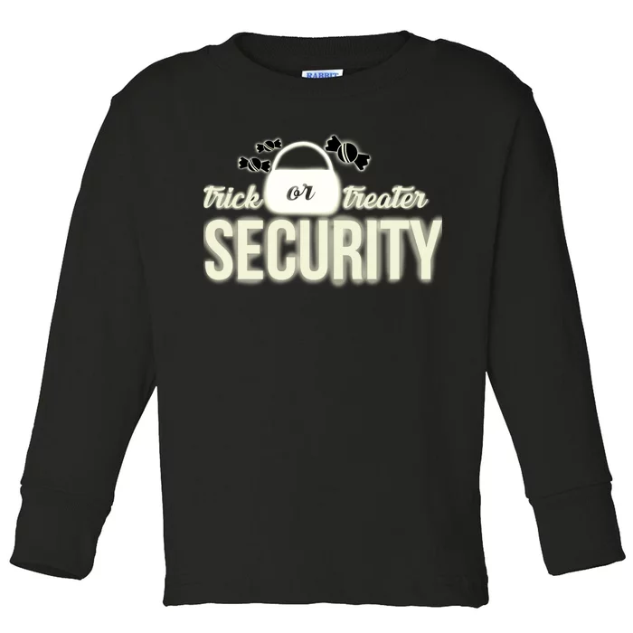 Trick or Treater Security Toddler Long Sleeve Shirt