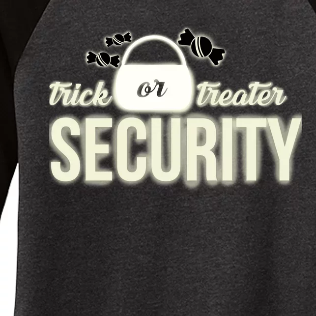 Trick or Treater Security Women's Tri-Blend 3/4-Sleeve Raglan Shirt