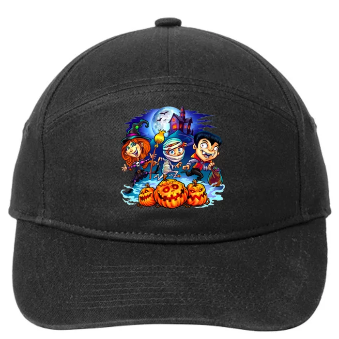 Trick-or-Treaters Halloween 7-Panel Snapback Hat