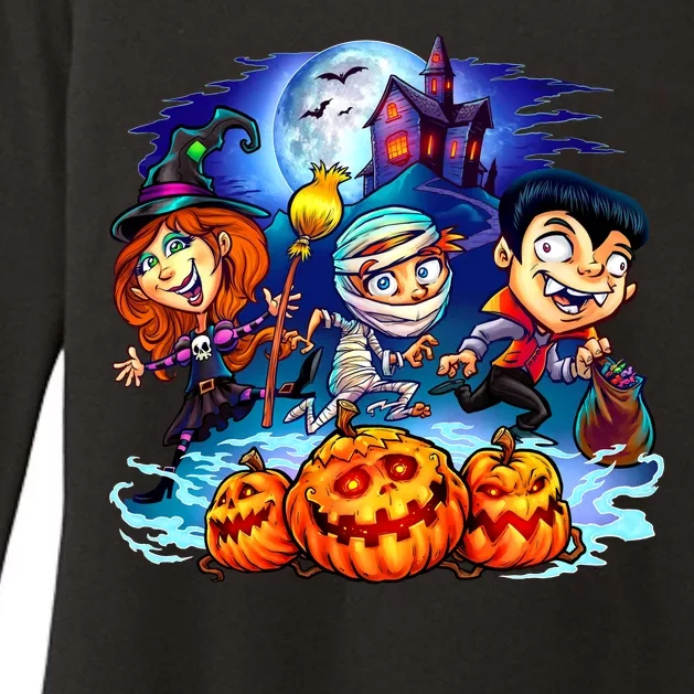 Trick-or-Treaters Halloween Womens CVC Long Sleeve Shirt