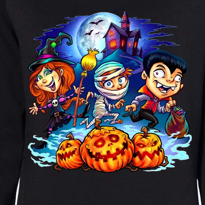 Trick-or-Treaters Halloween Womens California Wash Sweatshirt