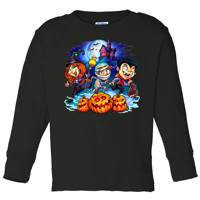 Trick-or-Treaters Halloween Toddler Long Sleeve Shirt