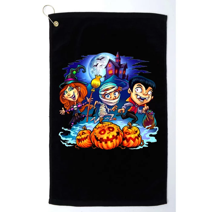 Trick-or-Treaters Halloween Platinum Collection Golf Towel