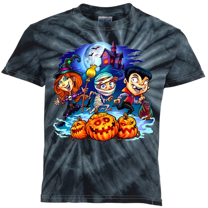 Trick-or-Treaters Halloween Kids Tie-Dye T-Shirt