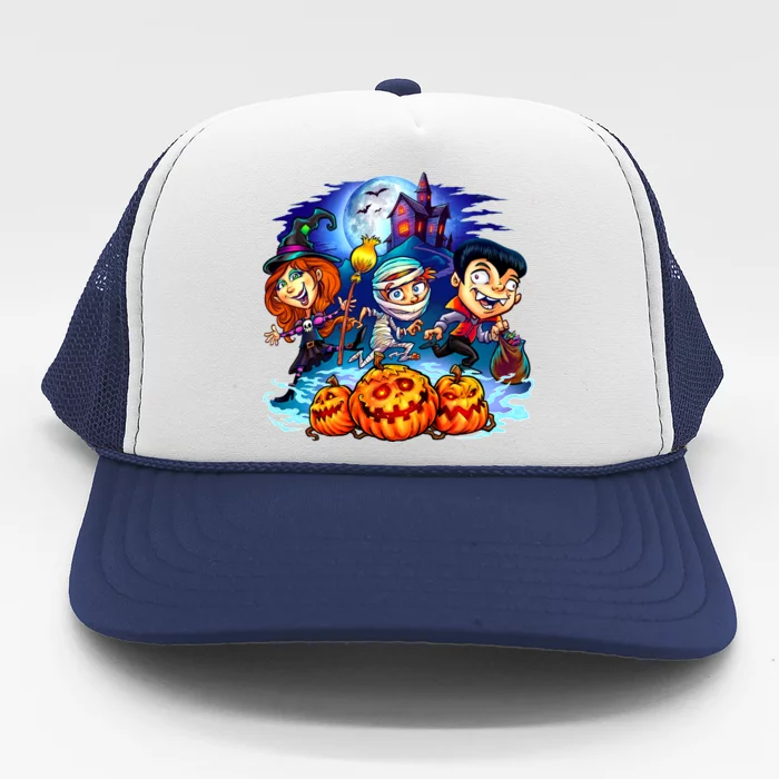 Trick-or-Treaters Halloween Trucker Hat