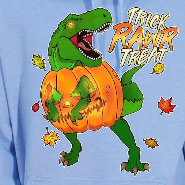 Trick RAWR Treat T-Rex Funny Halloween Unisex Surf Hoodie