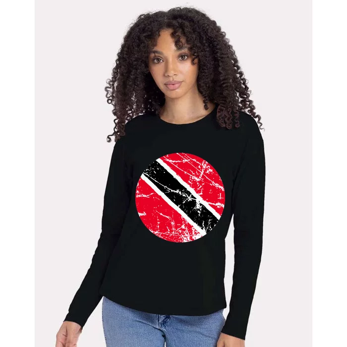 Trinidad Retro Logo Womens Cotton Relaxed Long Sleeve T-Shirt