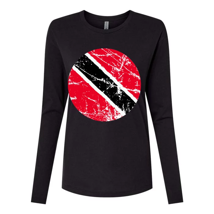 Trinidad Retro Logo Womens Cotton Relaxed Long Sleeve T-Shirt