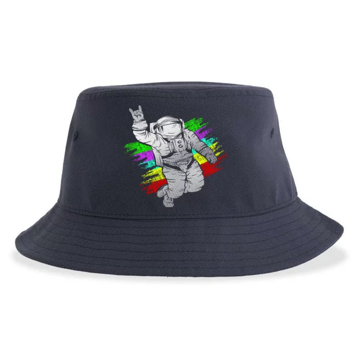 Trippy Astronaut Sustainable Bucket Hat