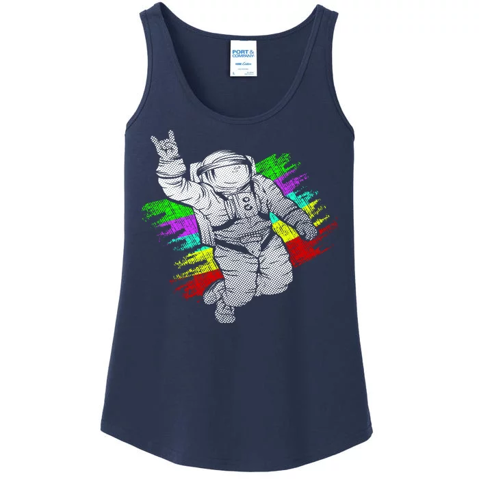 Trippy Astronaut Ladies Essential Tank