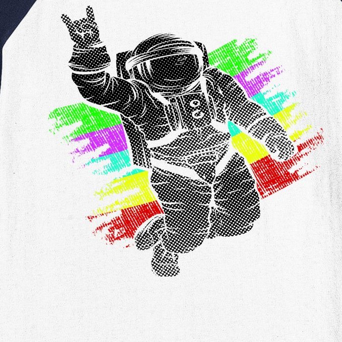 Trippy Astronaut Baseball Sleeve Shirt