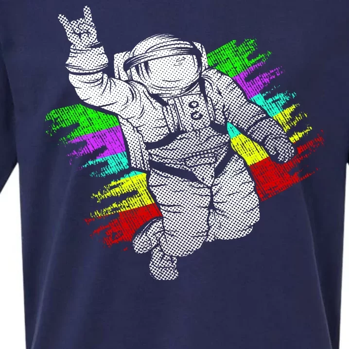 Trippy Astronaut Sueded Cloud Jersey T-Shirt