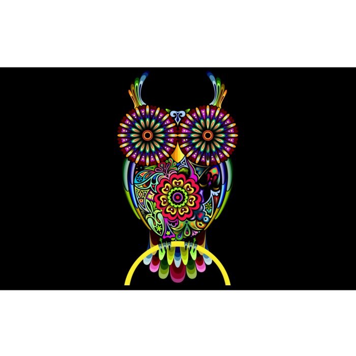 Trippy Big Eyed Owl Bumper Sticker