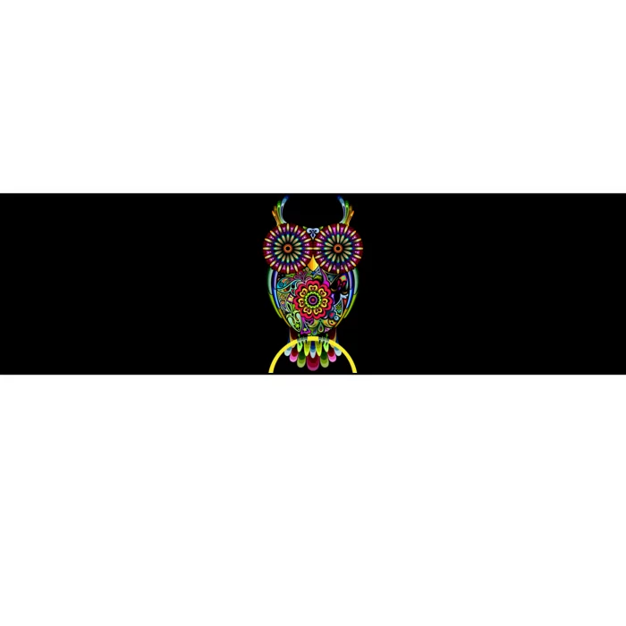 Trippy Big Eyed Owl Bumper Sticker