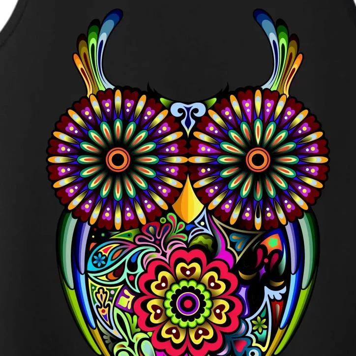 Trippy Big Eyed Owl Performance Tank