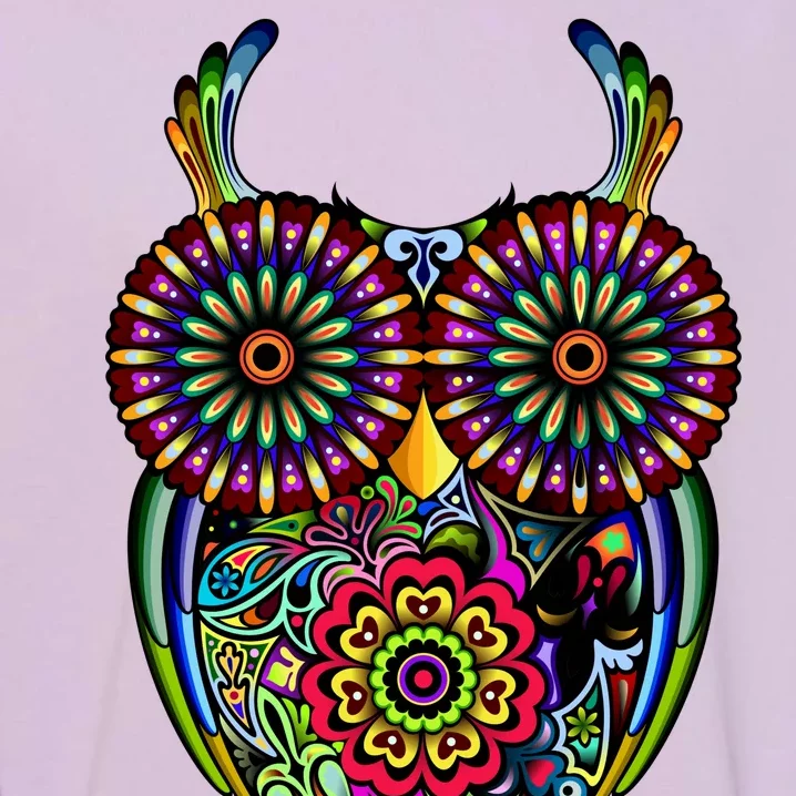 Trippy Big Eyed Owl Garment-Dyed Sweatshirt