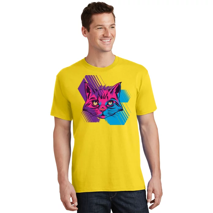 Trippy Cat Face T-Shirt