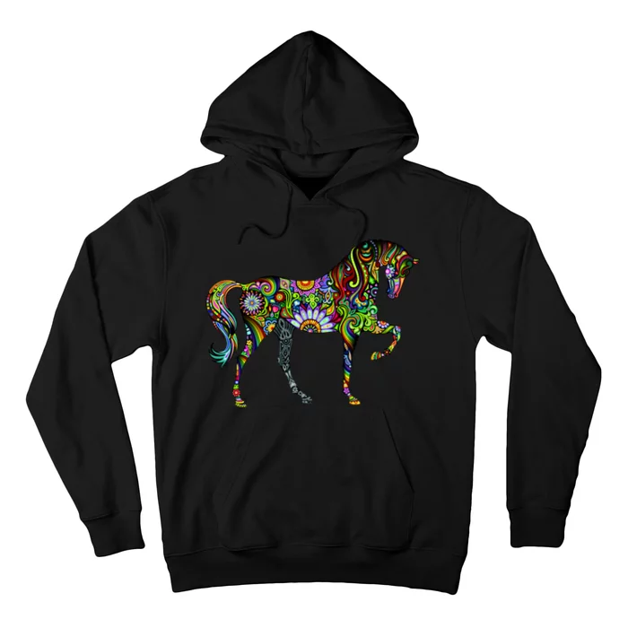 Trippy Cheerful Horse Hoodie