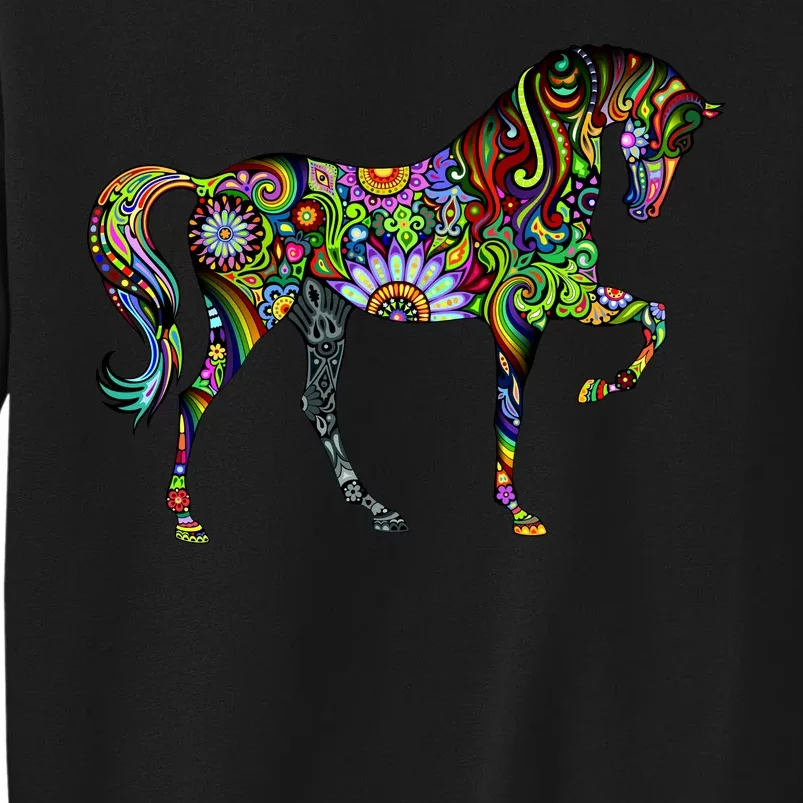 Trippy Cheerful Horse Sweatshirt