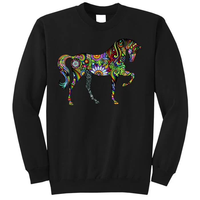 Trippy Cheerful Horse Sweatshirt