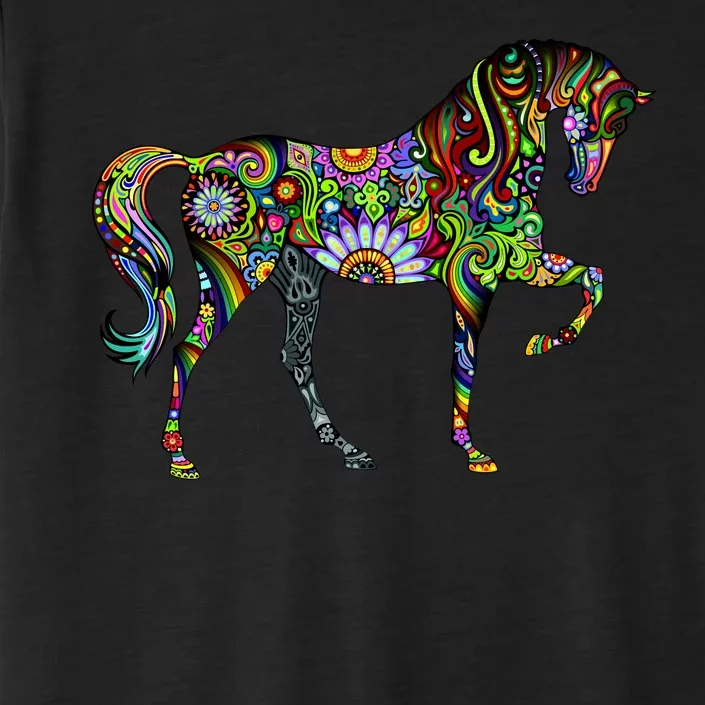 Trippy Cheerful Horse ChromaSoft Performance T-Shirt