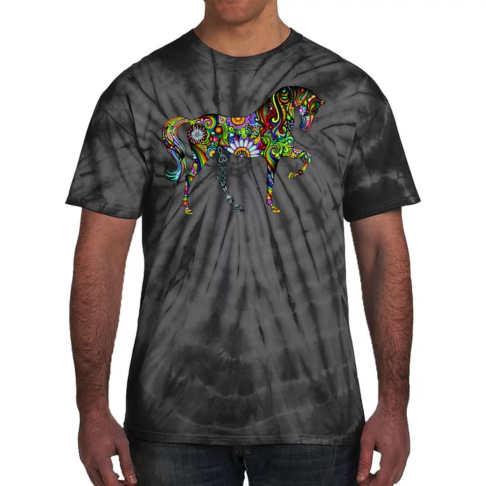 Trippy Cheerful Horse Tie-Dye T-Shirt