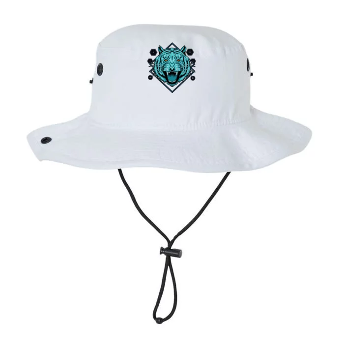 Trippy Cyan Tiger Graphic Legacy Cool Fit Booney Bucket Hat