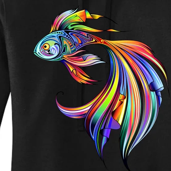 Trippy Fish Motley Women's Pullover Hoodie