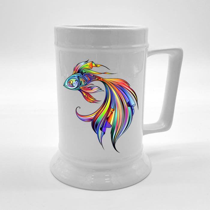 Trippy Fish Motley Front & Back Beer Stein