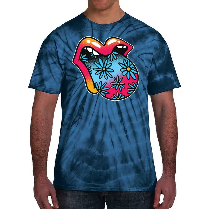 Trippy Floral Mouth Tie-Dye T-Shirt