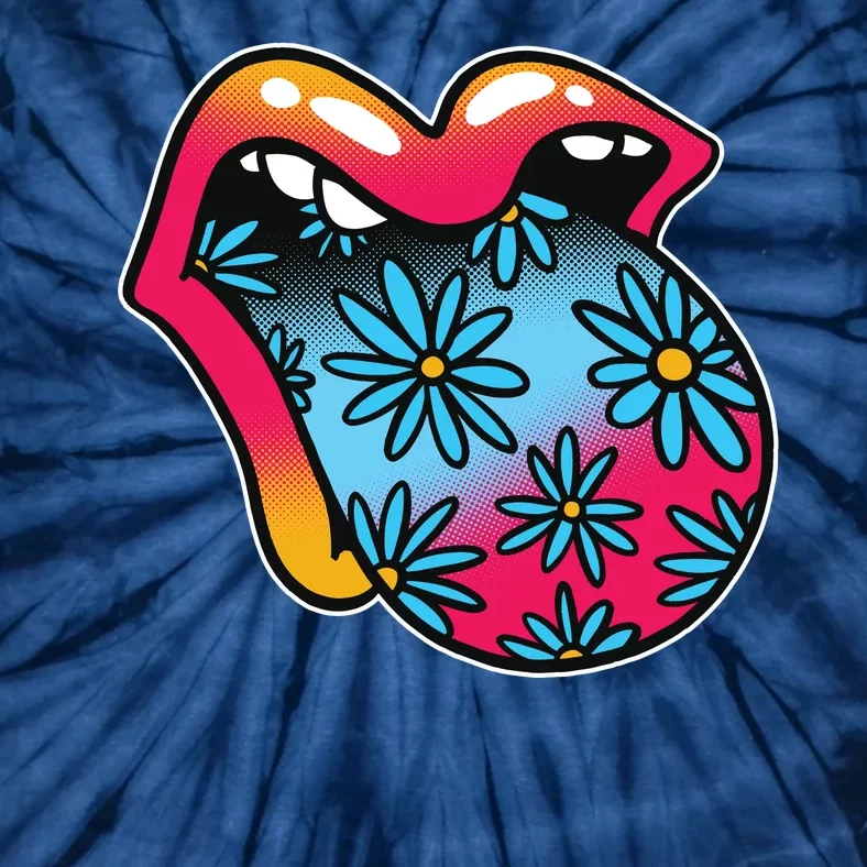 Trippy Floral Mouth Tie-Dye T-Shirt