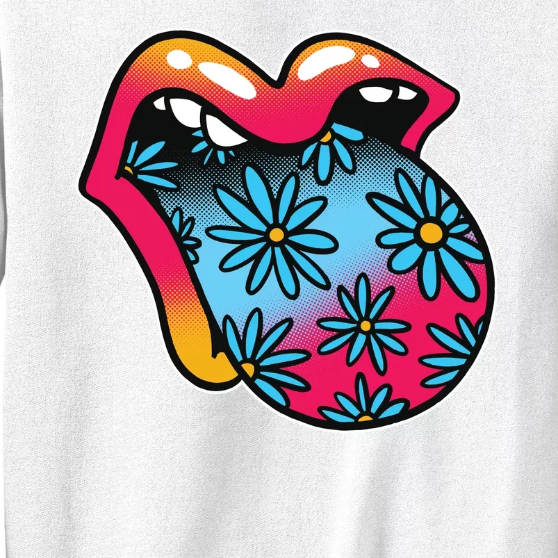 Trippy Floral Mouth Sweatshirt