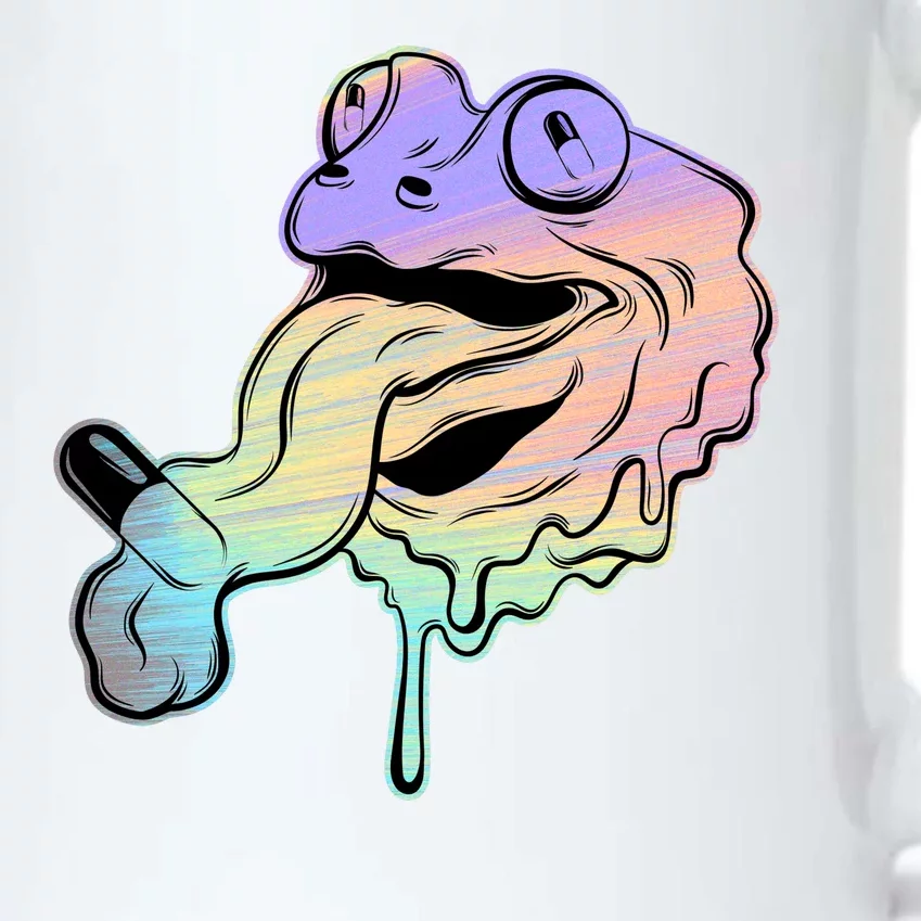 Trippy Frog Black Color Changing Mug