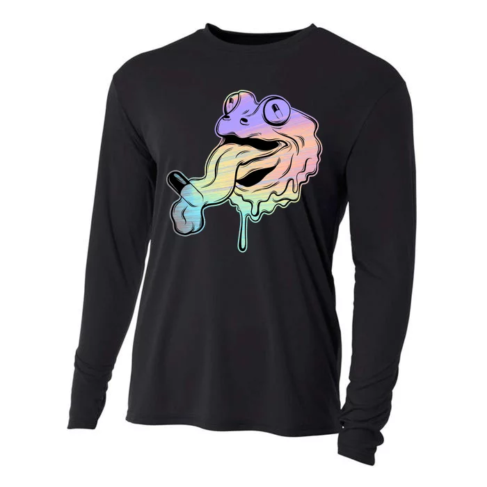 Trippy Frog Cooling Performance Long Sleeve Crew