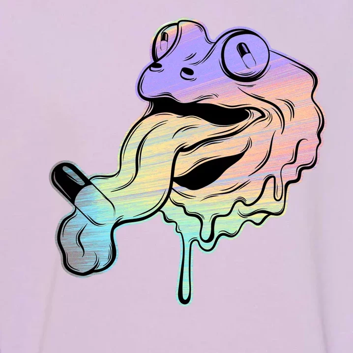 Trippy Frog Garment-Dyed Sweatshirt