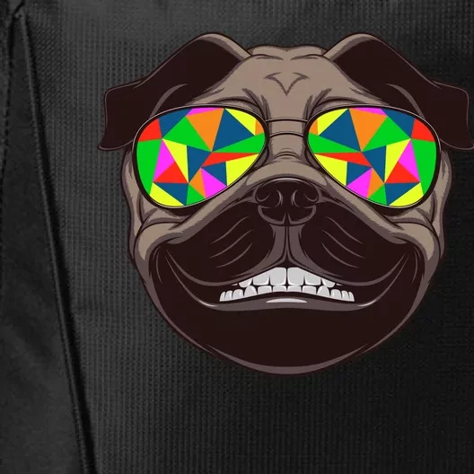 Trippy Hypnotized Pug City Backpack