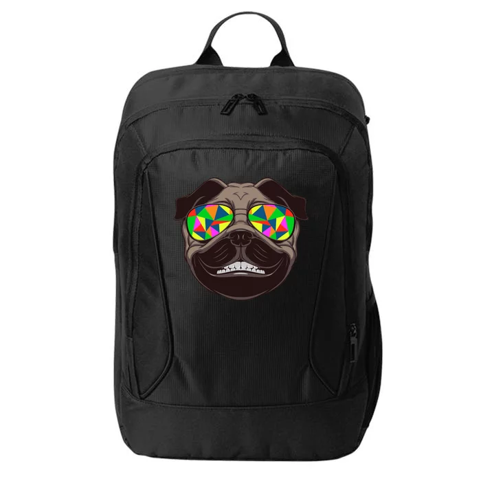 Trippy Hypnotized Pug City Backpack