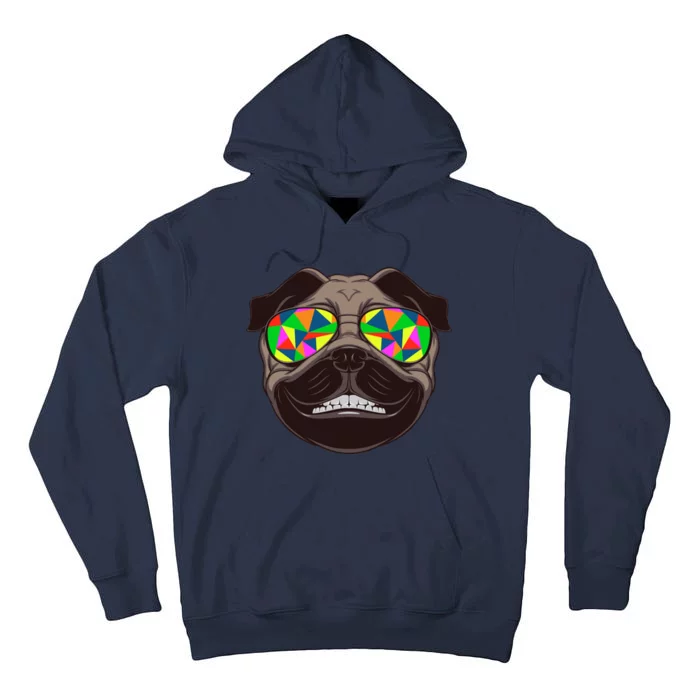 Trippy Hypnotized Pug Tall Hoodie