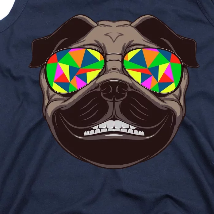 Trippy Hypnotized Pug Tank Top