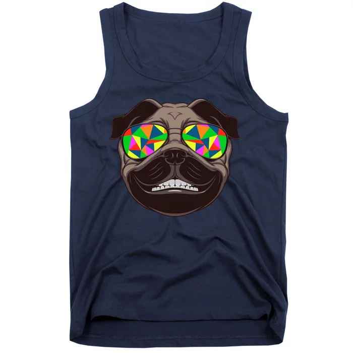 Trippy Hypnotized Pug Tank Top