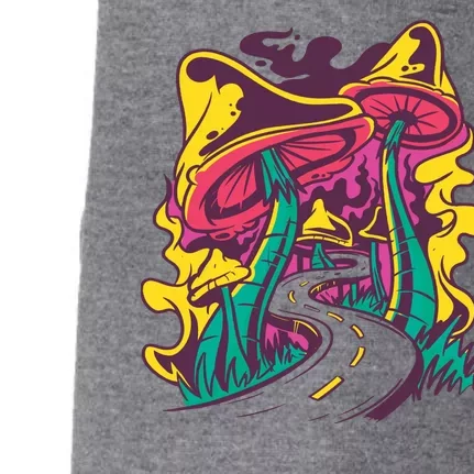 Trippy Mushroom Road Doggie 3-End Fleece Hoodie