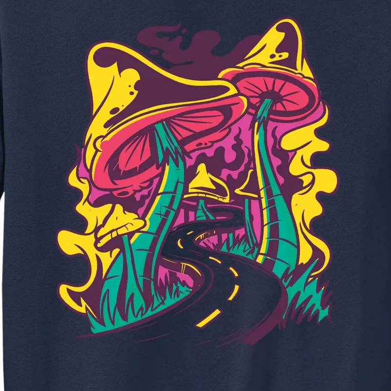 Trippy Mushroom Road Sweatshirt