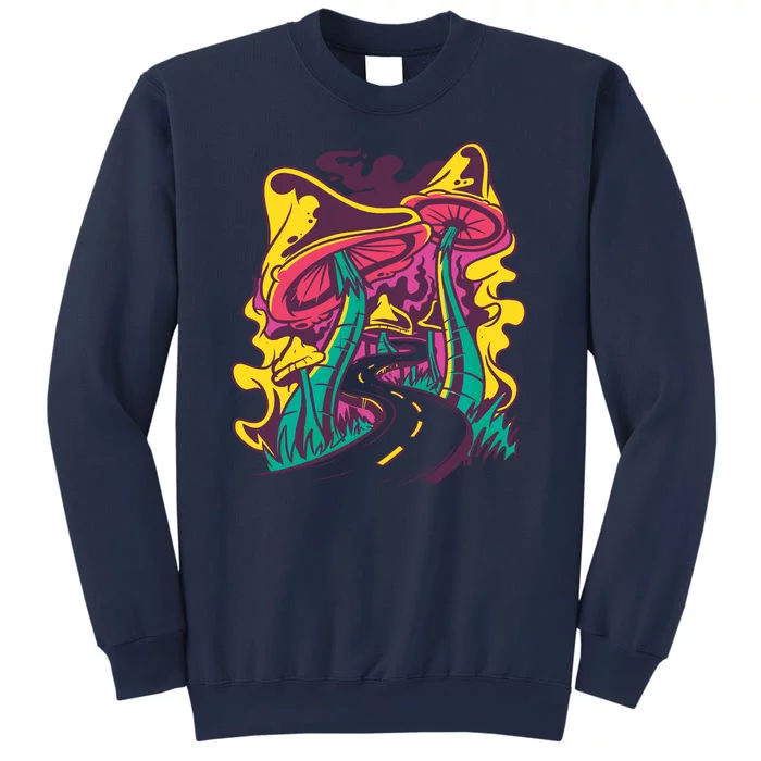 Trippy Mushroom Road Sweatshirt