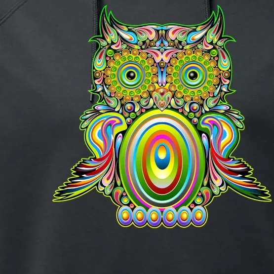 Trippy Owl Performance Fleece Hoodie