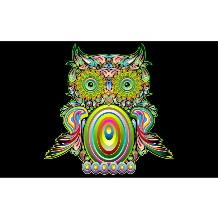 Trippy Owl Bumper Sticker